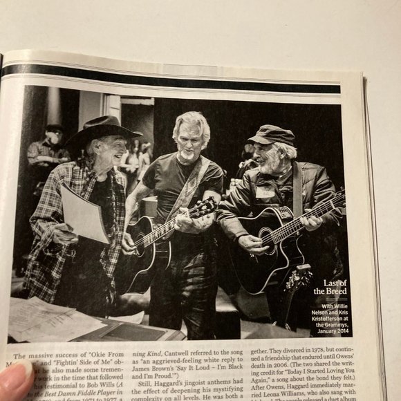Rolling Stone Magazine MAY 5, 2016 ISSUE #1260 - THE OUTLAW - MERLE HAGGARD - Picture 14 of 16